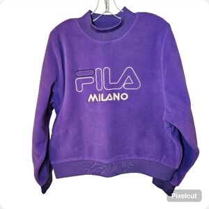 FILA Women's Purple Fleece Sweater